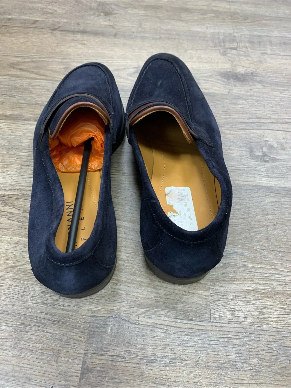 Magnanni Daniel Navy Suede Loafers NWT